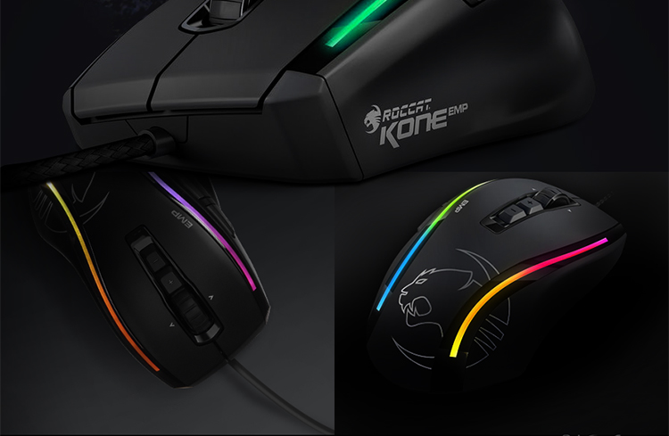 冰豹(roccat) 魔幻豹劲能版 kone emp 有线电竞游戏鼠标 绝地求生鼠标