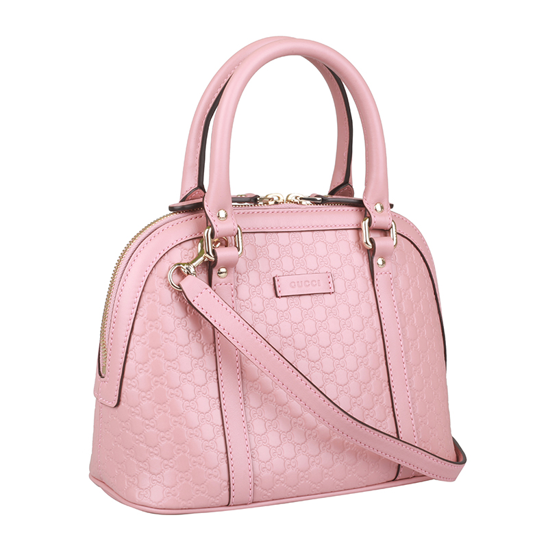 gucci 古驰 女士粉色牛皮单肩手提贝壳包 449654 bmj1g 5806