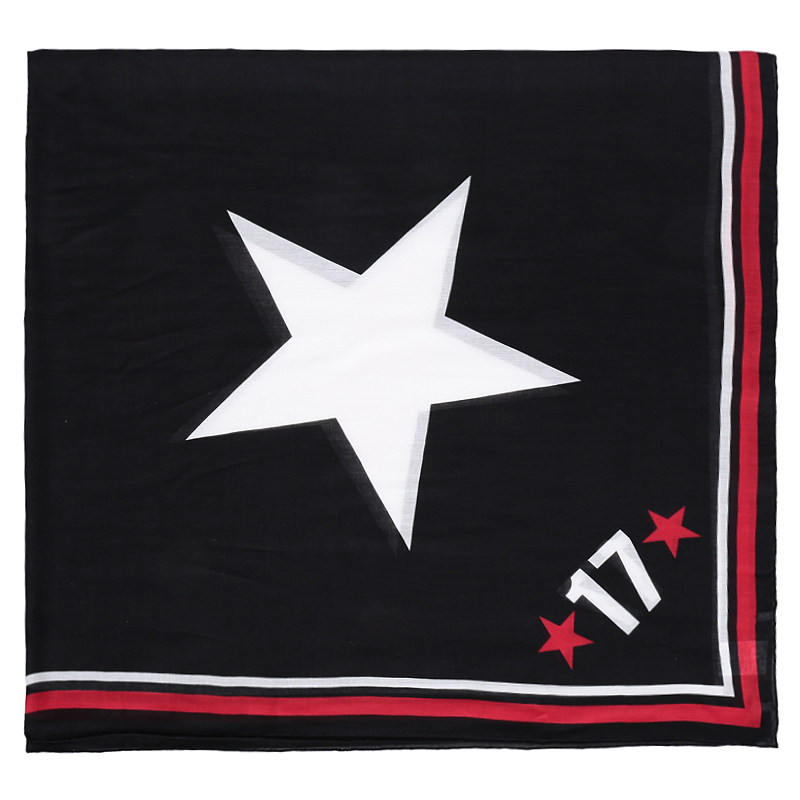 givenchy 纪梵希 中性款黑色底五角星图案围巾披肩 16f 9611 871 009