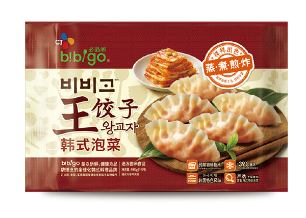 必品阁（bibigo）韩式泡菜王饺子 490g-京东