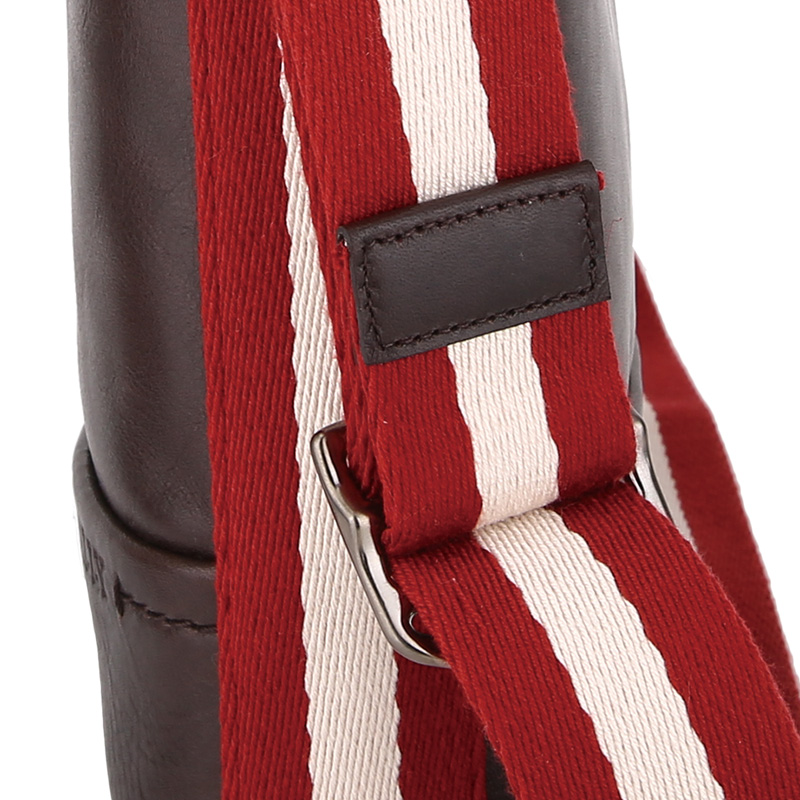 Bally 巴利 奢侈品 男士棕色牛皮单肩包 TREZZINI 381-京东