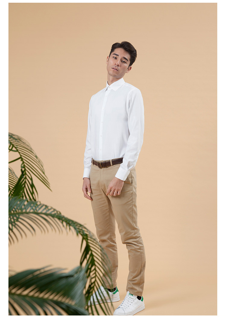 十如仕determinant 衬衫男 idp免烫 长绒棉 纯棉商务正装衬衫 101经典