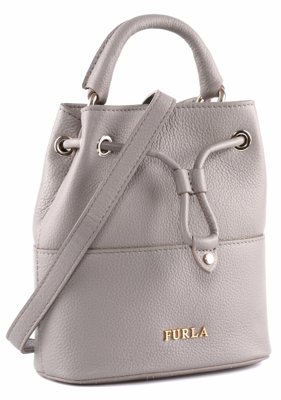 芙拉furla 女士灰色抽绳式水桶包手提包单肩包 858134 b bhm0 vto