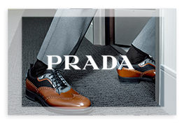 PRADA 普拉达 男士群青蓝牛皮厚底系带织物饰边时尚休闲鞋 2EG015 B4L F073A 6.5/40.5码-京东