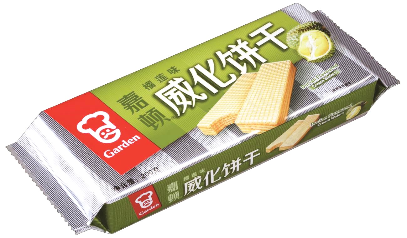 嘉顿/garden 饼干零食 榴莲味 威化 200g/袋