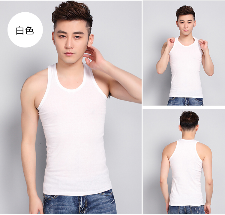 【雅鹿背心】雅鹿 背心男士休闲罗纹无袖打底衫 ys-tx6029-2 灰色 xl