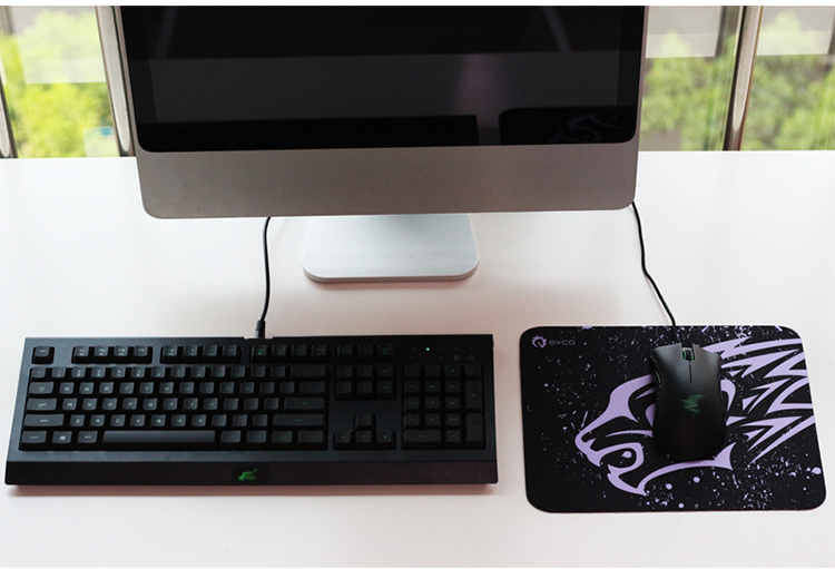 Should be cool cool EXCO red leopard game anti-skid mouse pad oversized paddle office home bottom anti-slip MSP022-Jingdong