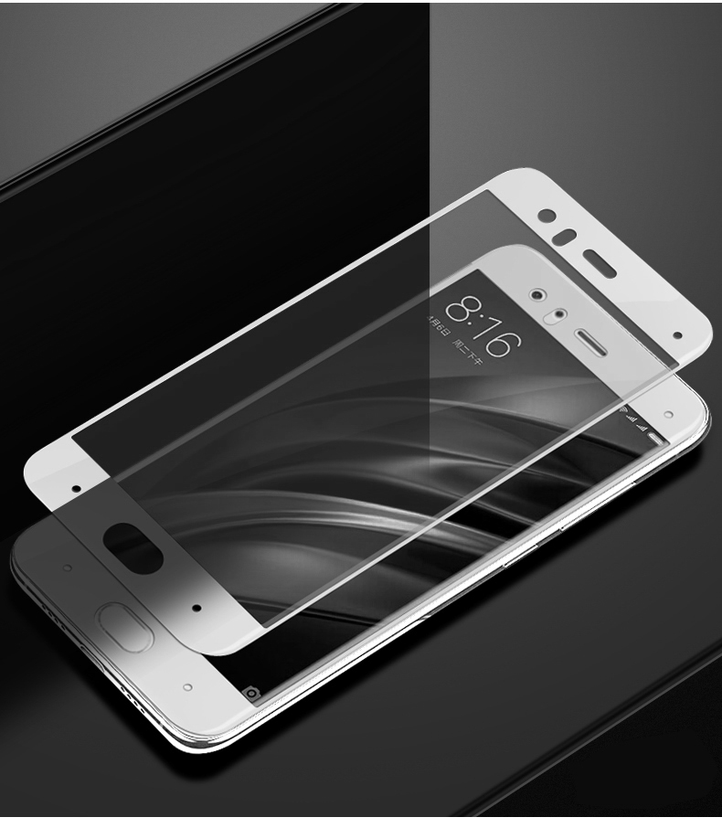 莫凡小米6钢化膜全屏覆盖膜防爆高清手机贴膜保护玻璃膜 适用于mi6