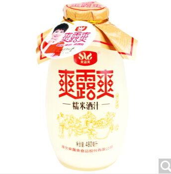 爽露爽 糯米酒汁 甜酒酿 480ml-京东