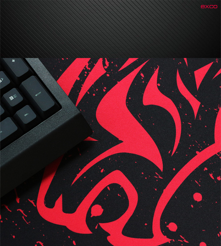 Should be cool cool EXCO red leopard game anti-skid mouse pad oversized paddle office home bottom anti-slip MSP022-Jingdong