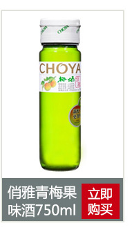 【京东超市】俏雅 (CHOYA）洋酒 青梅果味酒 750ml