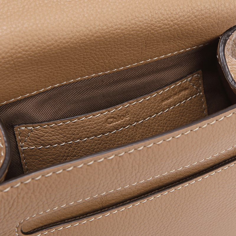 chloe 克洛伊 女士marcie系列浅咖色牛皮休闲单肩包 3p0580 161 174