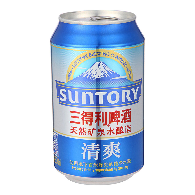 【京东超市】三得利啤酒(suntory) 纯生(新版) 9度 330ml*24听 整箱装