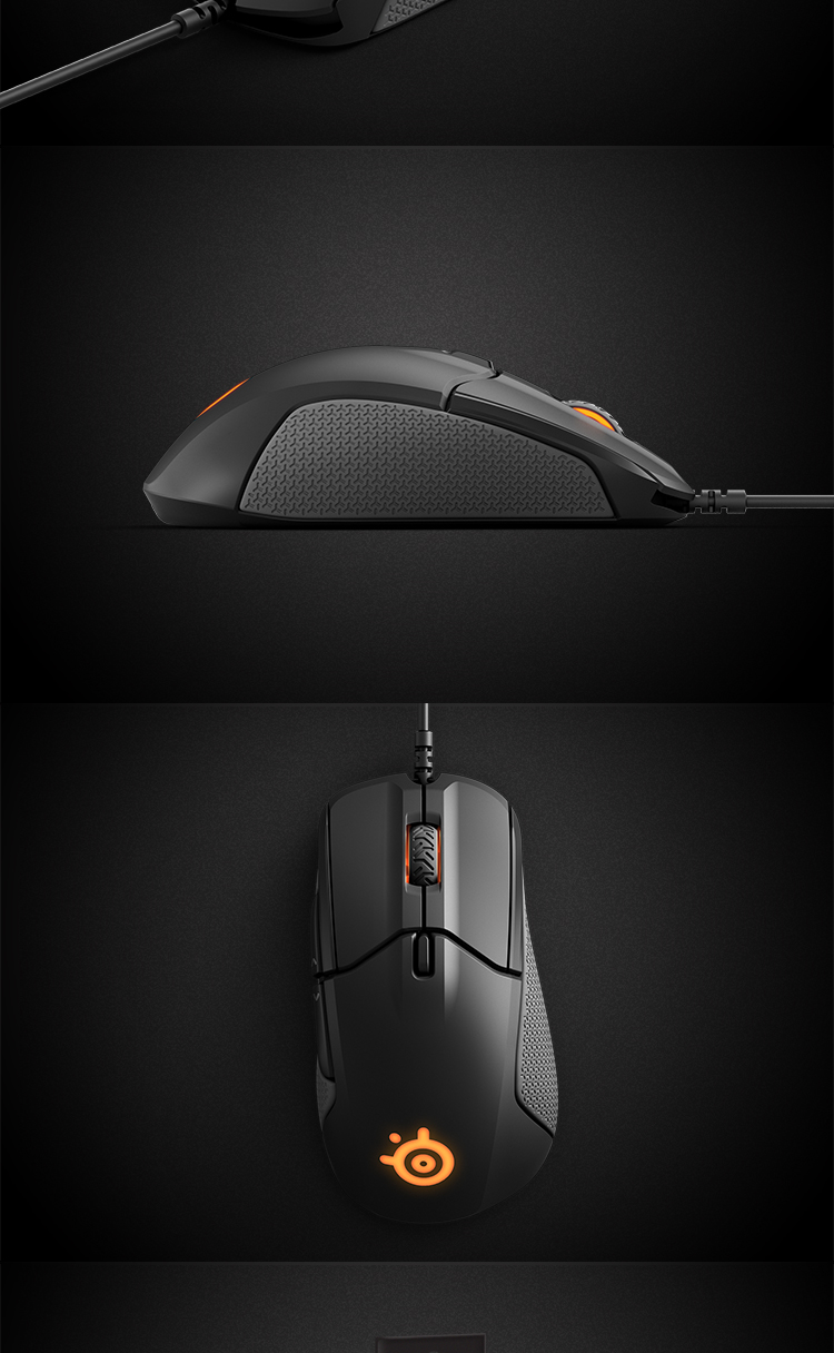 赛睿（SteelSeries）Rival 310 游戏鼠标 绝地求生吃鸡利器 一比一电竞传感器12000DPI-京东