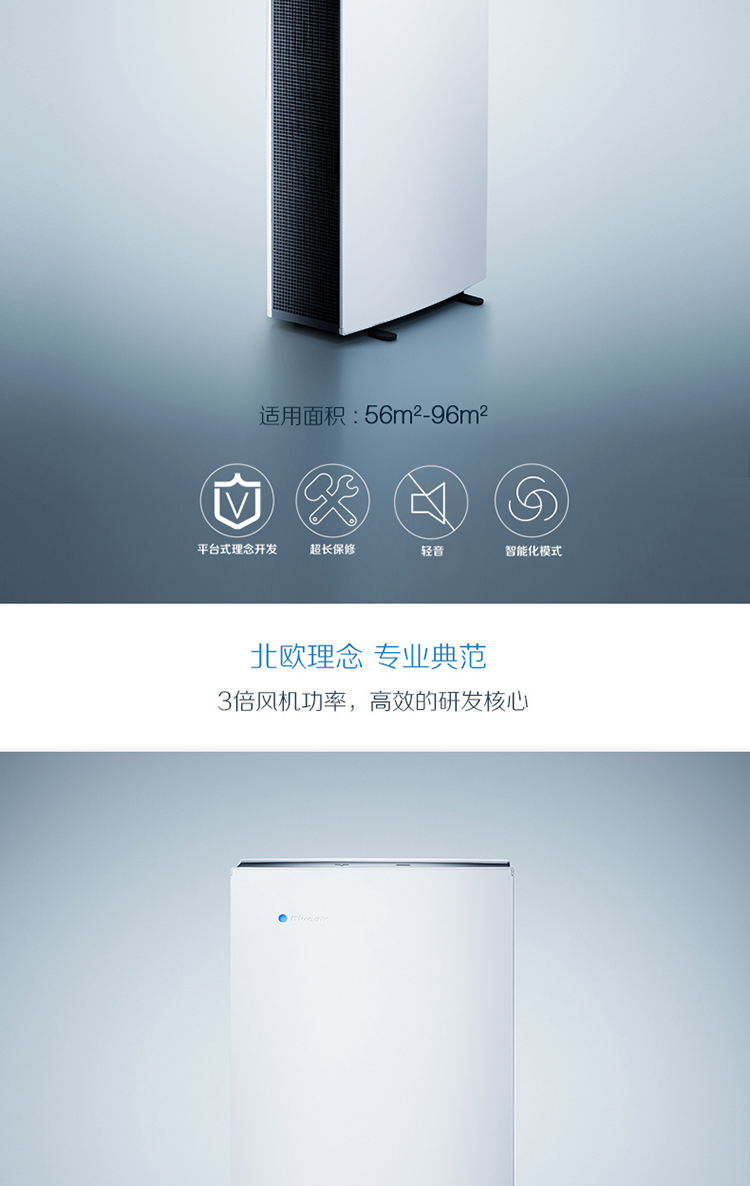 瑞典布鲁雅尔（Blueair）空气净化器 pro xl-京东