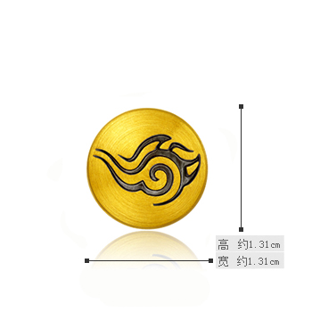 周大福(chow tai fook)日月星云电图腾转运珠 云彩 r18977 1380