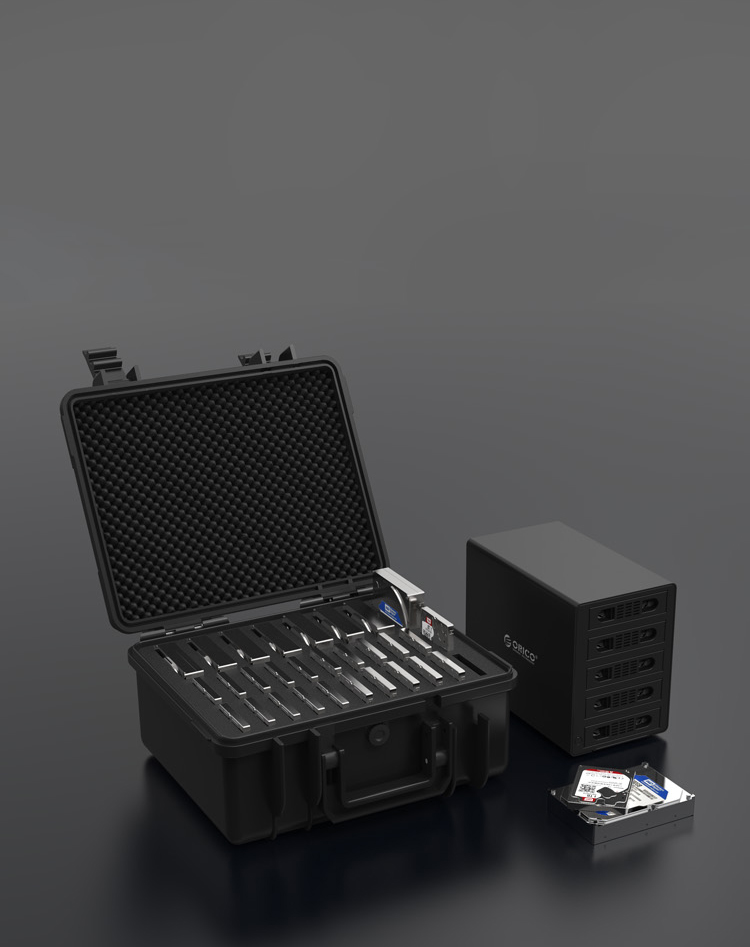 奥睿科(orico) psc-l8s22 硬盘盒保护箱军工三防硬盘保护盒8粒3.