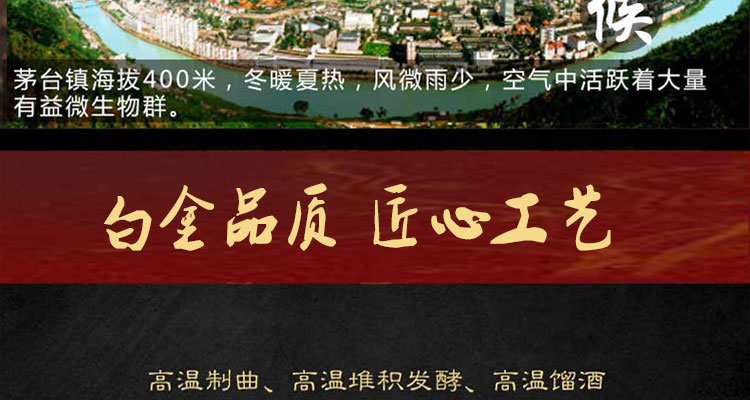 茅台 白金酒53度酱香型白酒红酱A6(500ml)