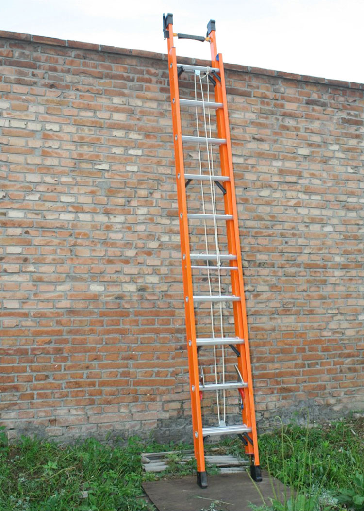 奥鹏 梯子伸缩绝缘工业梯玻璃钢绝缘升降梯子拉伸加厚电力电信工程梯