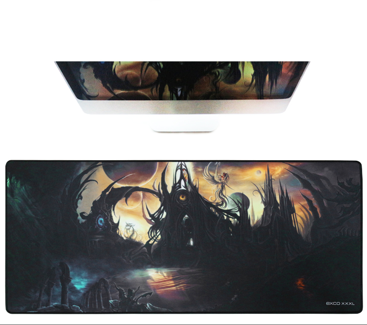 Should be cool cool EXCO gaming mouse pad oversized thick side of the edge of the edge of the package at the bottom of the anti-slip office console game mouse pad MSP028 XXXL God of War - Jingdong