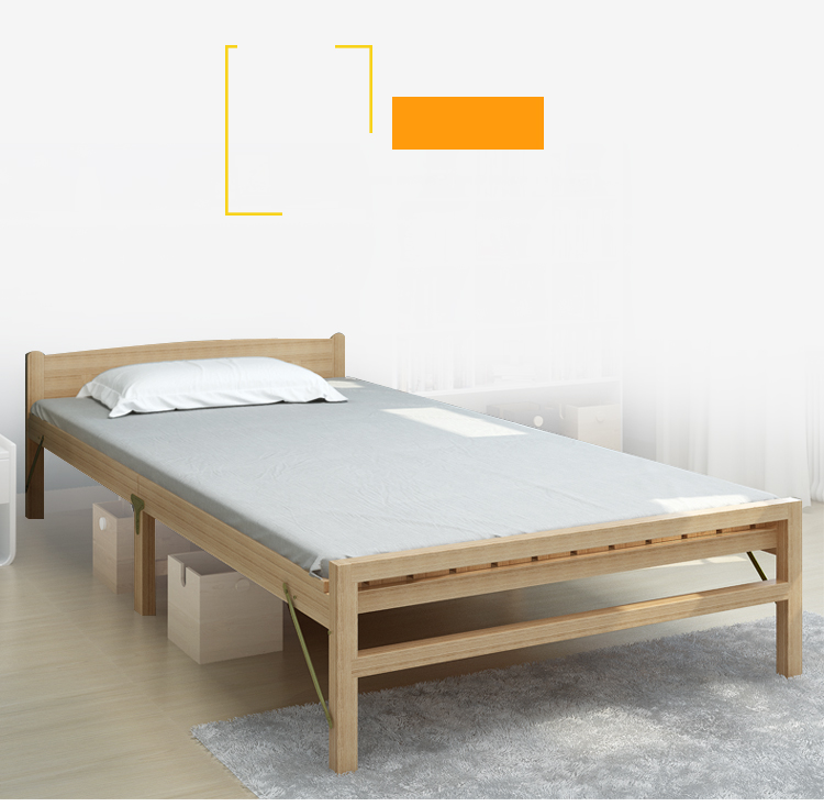 香可 松木折叠床实木床简易午休床单人折叠床行军床陪护床1.