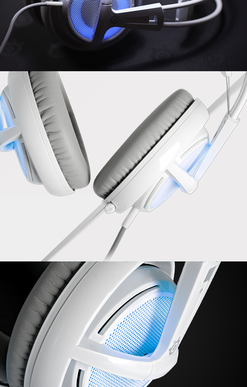 绝地求生吃鸡利器 呼吸灯游戏耳机 霜冻之蓝版