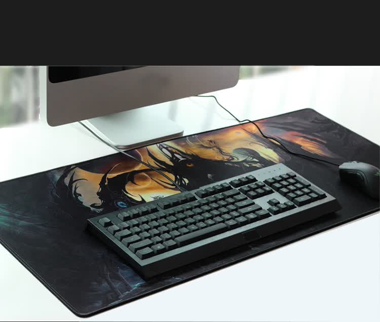 Should be cool cool EXCO gaming mouse pad oversized thick side of the edge of the edge of the package at the bottom of the anti-slip office console game mouse pad MSP028 XXXL God of War - Jingdong