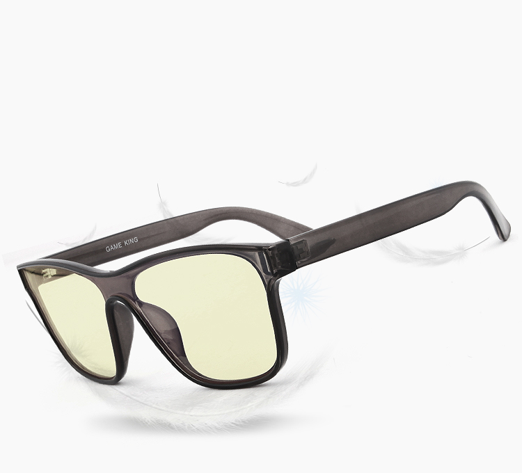 gameking 001透明黑灰 手游大框电脑镜 防光学辐射手柄眼镜 防蓝光防