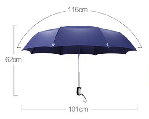 [Jingdong supermarket] heaven umbrella strong water-repellent collision cloth a dry three fold business automatic sunny umbrella green green 3331E-Jingdong