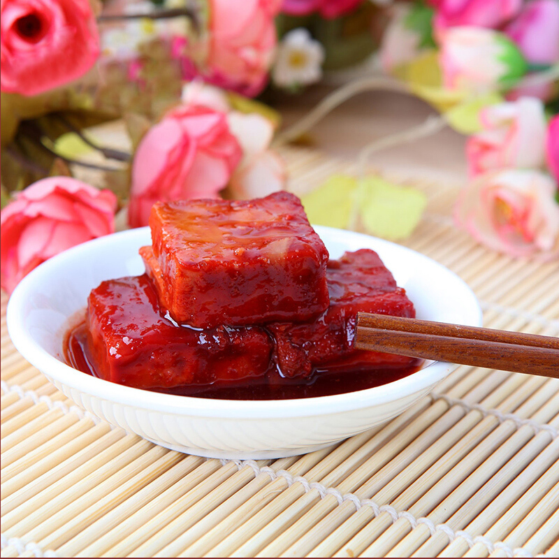 三和四美腐乳 下饭菜 酱豆腐霉豆腐 麻油红方腐乳 500g 中华老字号