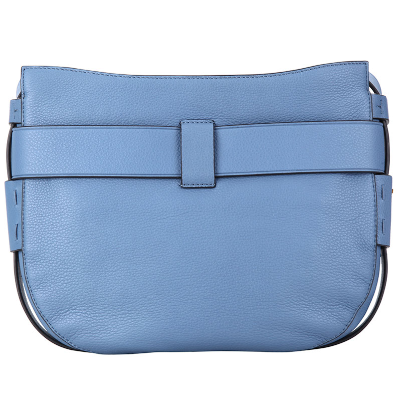 tory burch 托里.伯奇 tb女包 女士蓝色皮质单肩斜挎包 33376 461