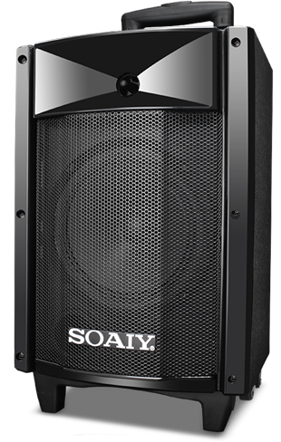 索爱(soaiy)音响 音箱 a款便携式移动拉杆户外音响 大功率电瓶插卡