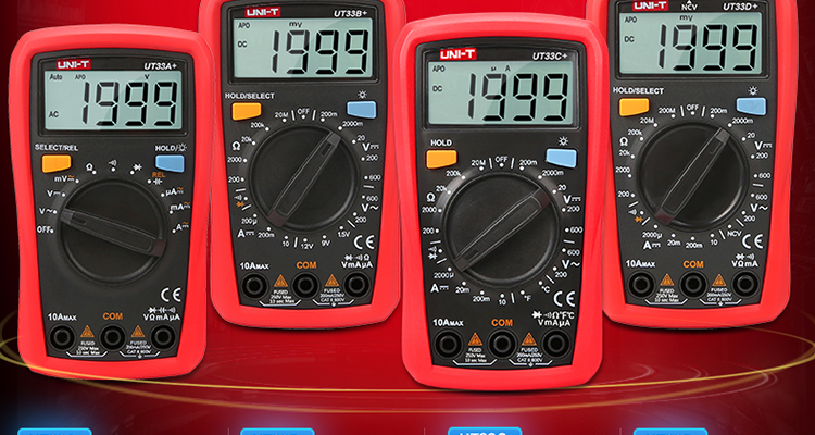 UNI-T UT33A+ Pocket Digital Multimeter, High-Precision Burn-Proof Multimeter, Electrician's Meter, Multi-Purpose Meter for Home Use 2