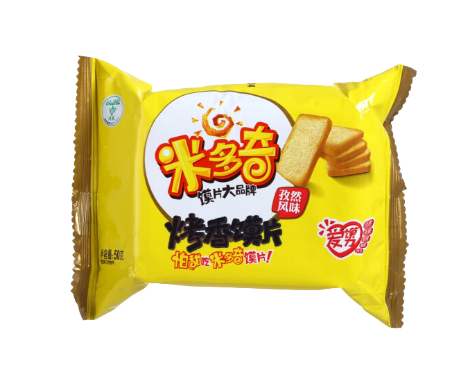 米多奇 烤香馍片 孜然风味 营养早餐 休闲零食 下午茶点 50g*10(新老