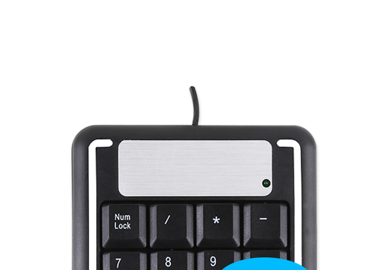 吉选 （GESOBYTE）K100USB有线数字小键盘 黑色  迷你 掌中宝 即插即用、商务、财务等用户数字输入设备-京东