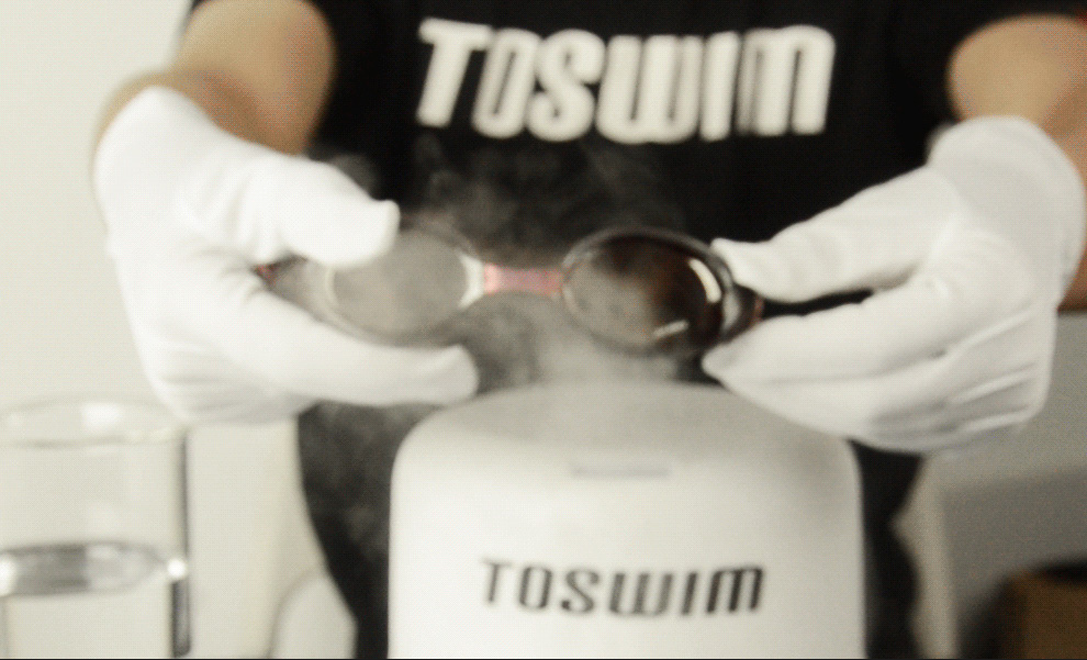 拓胜(TOSWIM)泳镜女高清防雾游泳镜镀膜防紫外线成人游泳眼镜紫棠色-京东