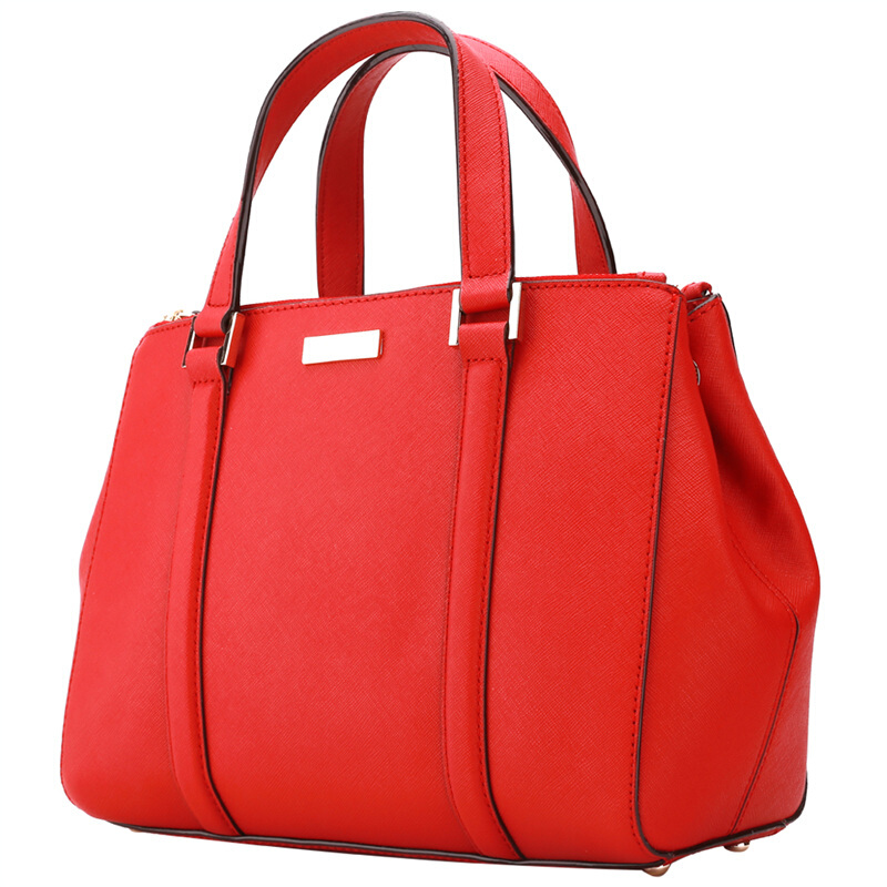 kate spade 凯特丝蓓 女士红色皮质手提包 wkru2462 dynastyred 604