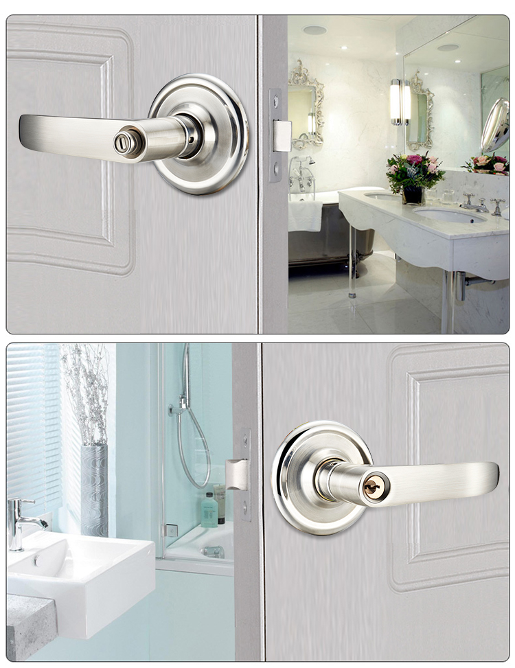 Fly.Globe Spherical Lock, Indoor Bedroom Door Lock, Single Latch Handle Lock, Double Latch Universal Model FQ-202SB 15