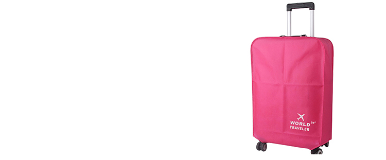 Banzheni Luggage Cover, Non-Woven Fabric Case Protector, Dust-Proof Rain Cover, Wear-Resistant Suitcase Cover, No Side Opening, with Side Pockets, 28 Inch 2