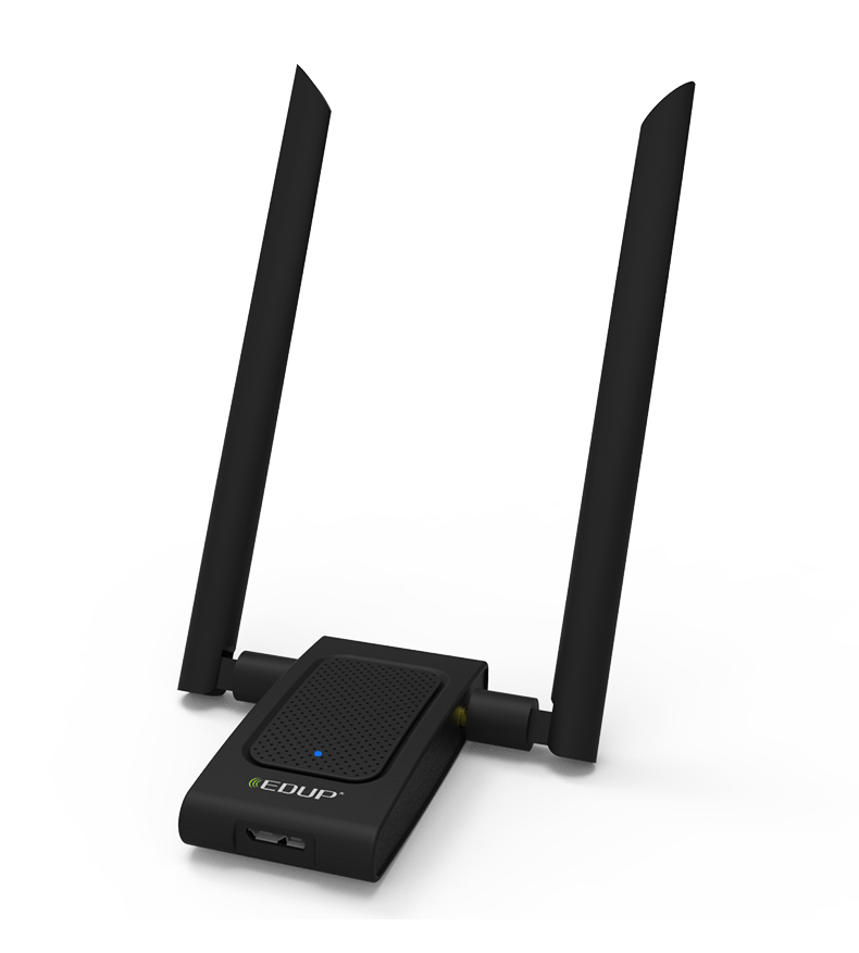 1200m 千兆高速双频 高增益双天线无线网卡 台式机wifi接收器 双频u盘