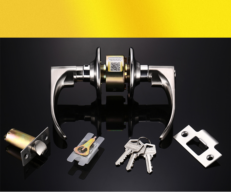 Fly.Globe Spherical Lock, Indoor Bedroom Door Lock, Single Latch Handle Lock, Double Latch Universal Model FQ-202SB 14