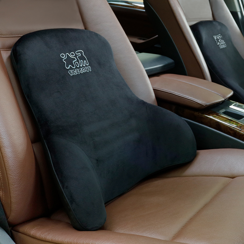 ICAROOM Car Lumbar Support, Space Memory Foam Waist Cushion, Seat Backrest Pillow for All Seasons