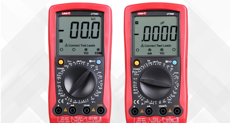UNI-T UT58A Large Digital Multimeter, Universal Meter for Home Use, Electrician's Meter, Multi-Function Meter 3