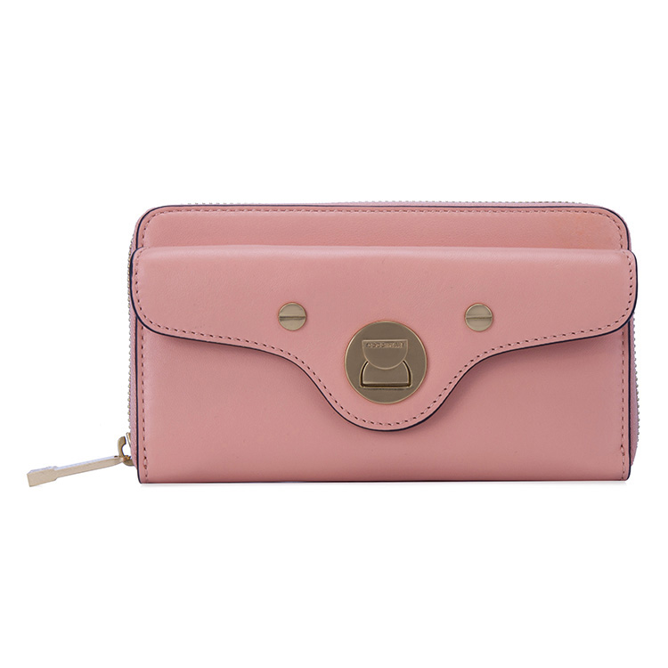 coccinelle 可奇奈尔 女士葡萄柚色牛皮手拿钱包 c2 yc5 11 32 01 290