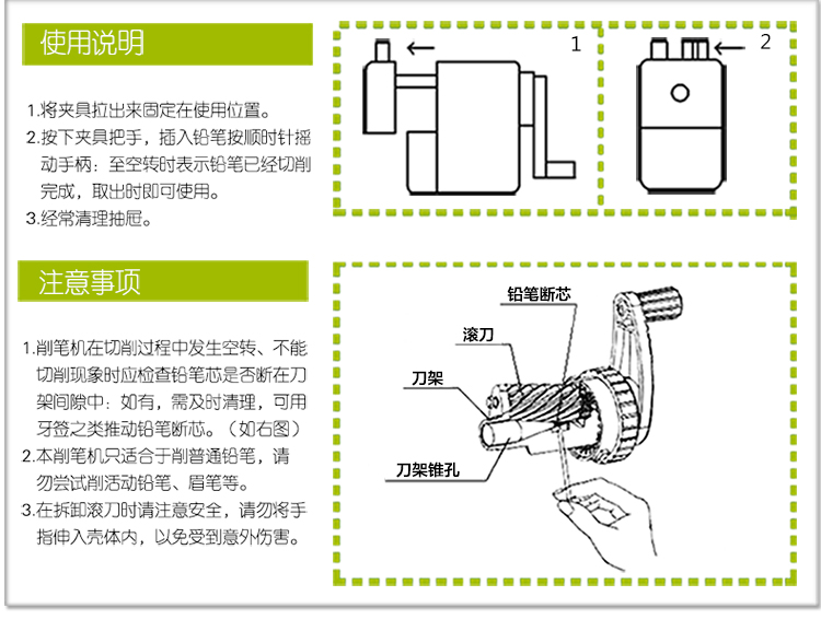 卷笔刀的结构图分解图图片