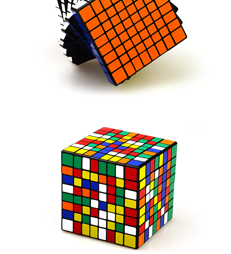 圣手八阶魔方8阶速拧专业比赛顺滑 彩盒装包邮免运费 黑色