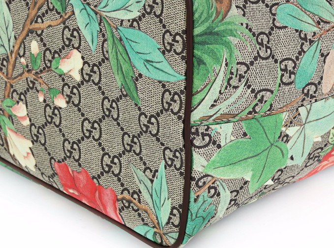 gucci 古驰 gucci女包 女士花色人造革印花手提单肩包 453705 k5lbg