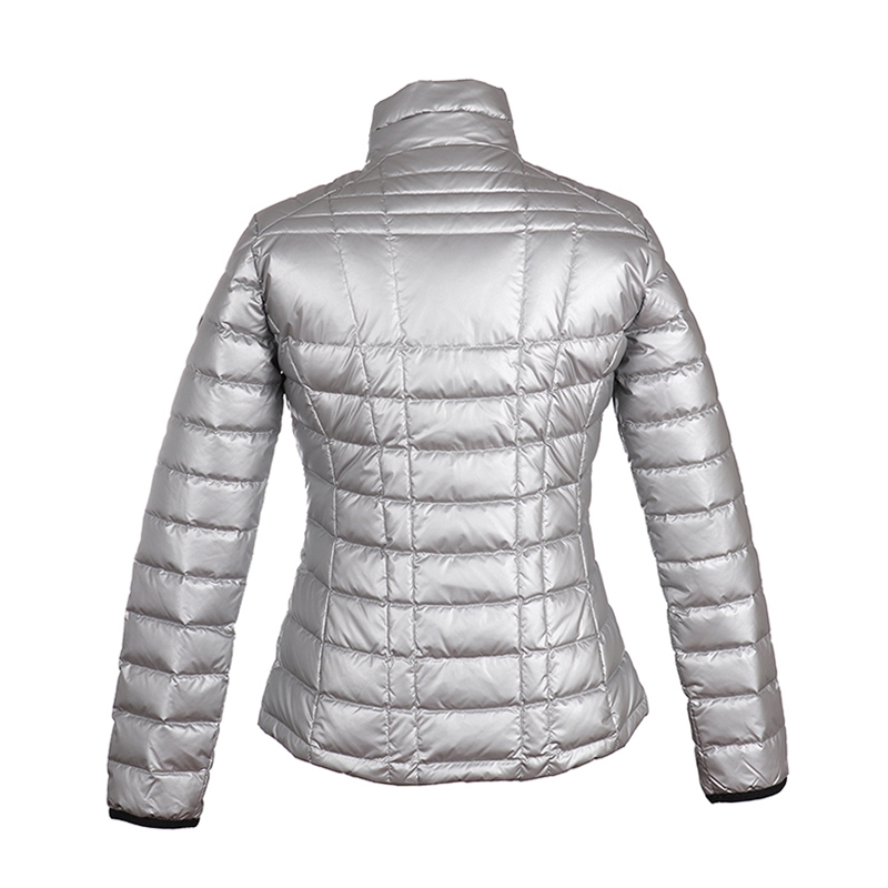 armani ea7 阿玛尼 女士银灰色锦纶短款羽绒服 6xtb18 tn51z 1988 s码