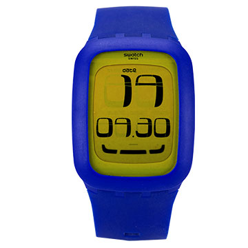 斯沃琪(swatch)手表 touch触摸系列电子中性表黄色风暴surn102