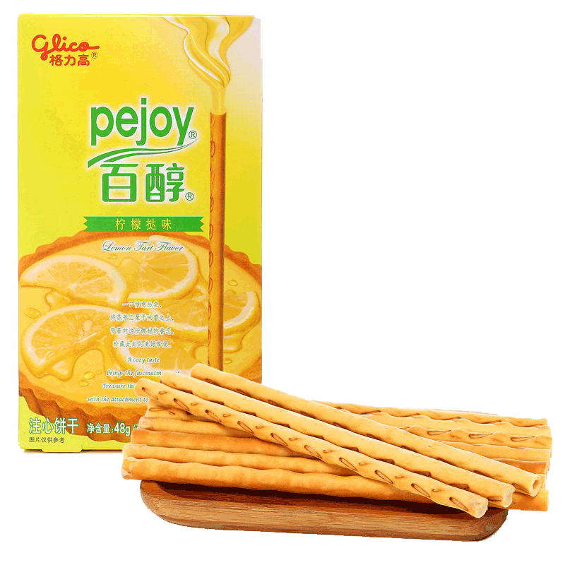 【京东超市】格力高 glico 百醇 柠檬挞味48g-京东